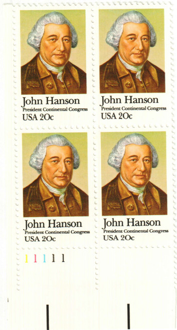 1941 PB - 1981 20c John Hanson