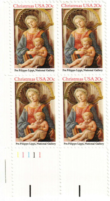 2107 PB - 1984 20c Traditional Christmas: Madonna and Child