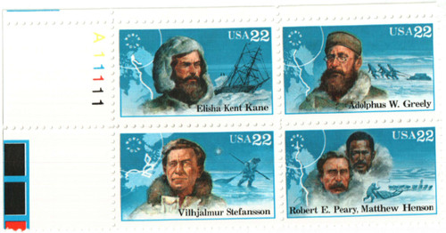 2220-23 PB - 1986 22c Arctic Explorers