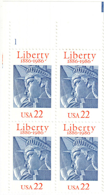 2224 PB - 1986 22c Statue of Liberty