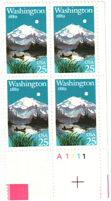 2404 PB - 1989 25c Washington Statehood