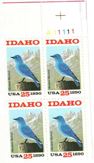 2439 PB - 1990 25c Idaho Statehood