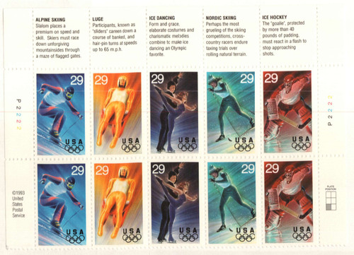 2807-11 PB - 1994 29c Winter Olympics