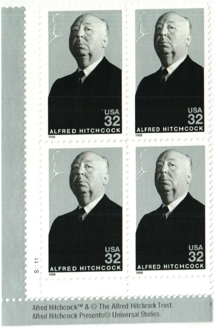 3226 PB - 1998 32c Legends of Hollywood: Alfred Hitchcock