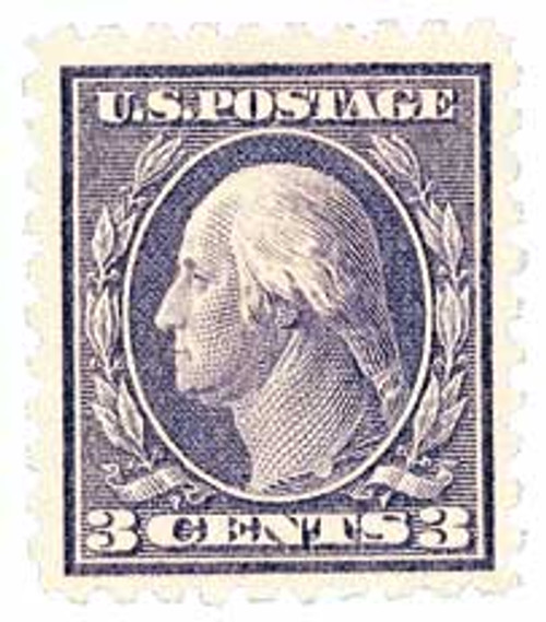 426 PB - 1914 3c Washington, deep violet, single line watermark