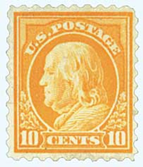 433 PB - 1914 10c Franklin, single watermark, perf 10