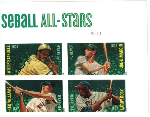 4694-97 PB - 2012 First-Class Forever Stamp - Major League Baseball All-Stars