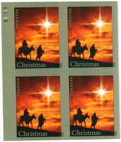 4711b PB - 2012 First-Class Forever Stamp - Imperforate Holy Family