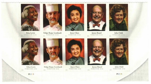 4922-26 PB - 2014 First-Class Forever Stamp - Celebrity Chefs