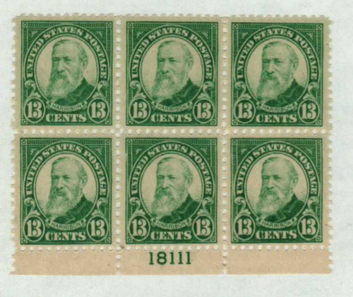 622 PB - 1926 13c Harrison, green