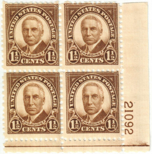 684 PB - 1930 1 1/2c Harding, brown