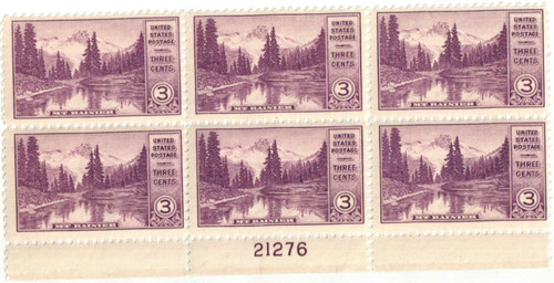 742 PB - 1934 3c National Parks: Mt. Rainier, Washington