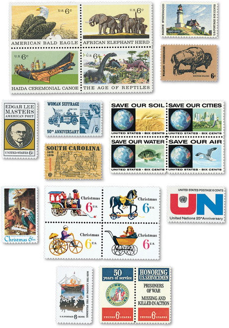 YS1970 PB - 1970 Commemorative Stamp Year Set