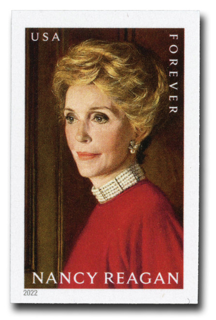 5702a PB - 2022 First-Class Forever Stamp - Imperforate Nancy Reagan