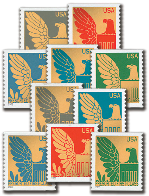XI111 - Patriotic Eagle Coil Stamps
