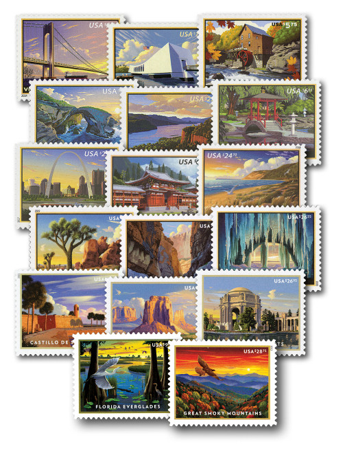 4872//5752  - 2014-2023 Priority and Express Mail Decade Collection, Mint, 17 Stamps