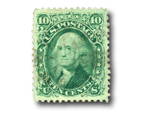 89 offer - 1867 10c Washington, green