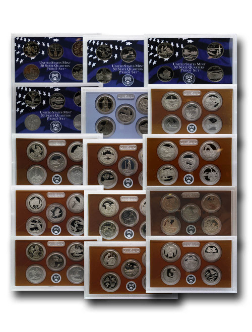 MCN052  - 15 Different Quarter Proof Sets