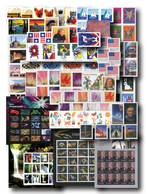 YS2023A  - 2023 Complete Year Set of U.S. Commemoratives and Definitives, Set of 137 Stamps