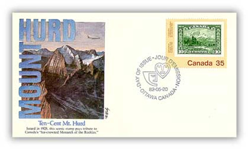 6A912  - 1982 35c Mt Hurd 1928