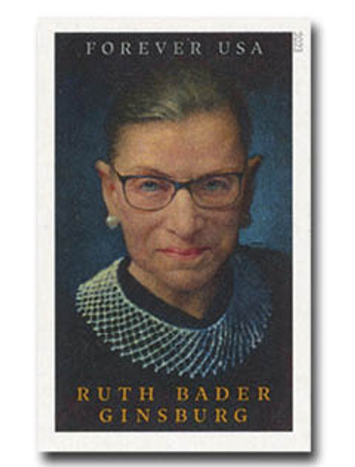 5821a  - 2023 First-Class Forever Stamp - Imperforate Ruth Bader Ginsburg, Supreme Court Justice