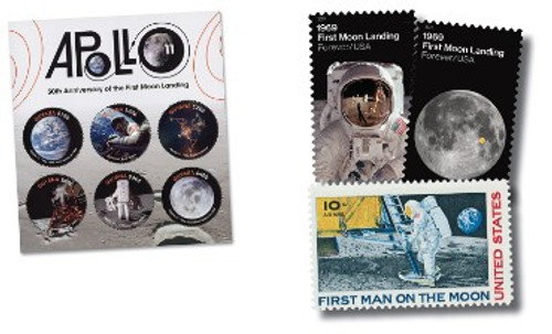 DP232 - Moon Landing 50th Anniv Stamps