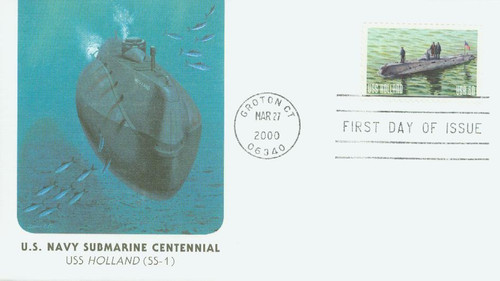 3376 FDC - 2000 60c USS Holland