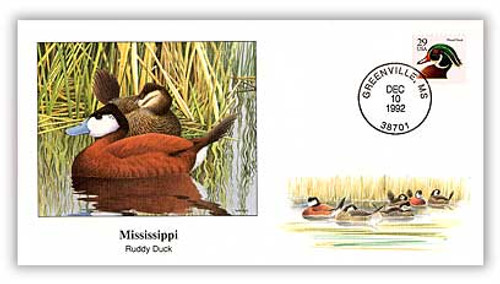 41243A  - 1992 Mississippi Ruddy Duck Cover