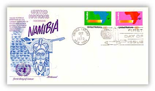 8A241P  - 1973 8c/15c Namibia