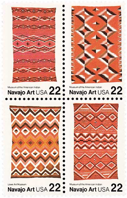 2235-38  - 1986 22c Navajo Blankets