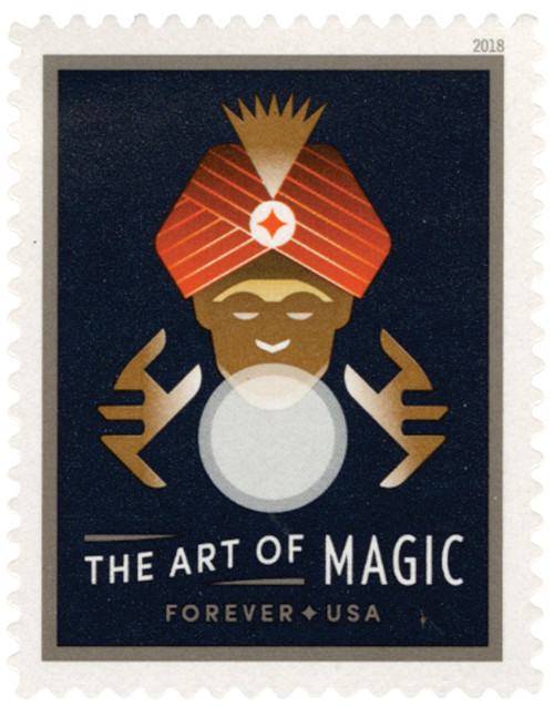 5302  - 2018 First-Class Forever Stamp - The Art of Magic: Fortune Teller