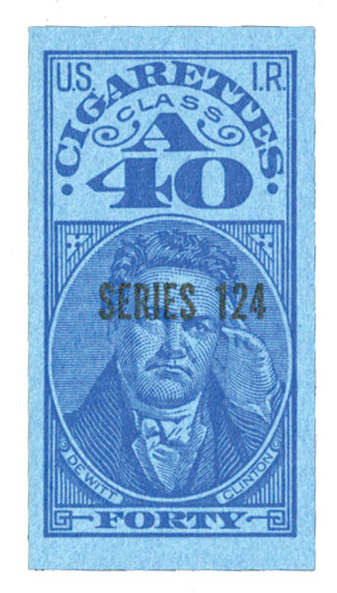 TA394b  - 1954, 40 Cigarette Tax Revenue Stamps - Class A, Series 124