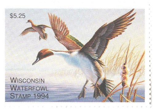SDWI17  - 1994 Wisconsin State Duck Stamp