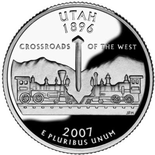 CNUT25D  - 2007 Utah State Quarter, D mint