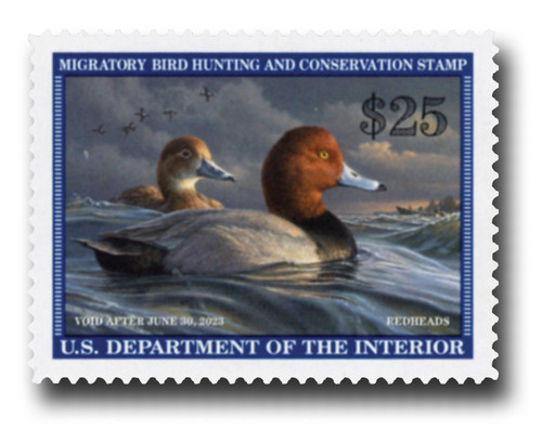 RW89  - 2022 $25 Redheads Hunting Permit