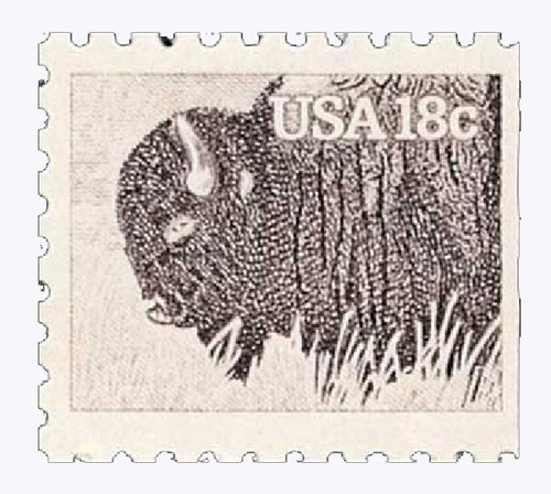 1883  - 1981 18c Wildlife of America: Bison