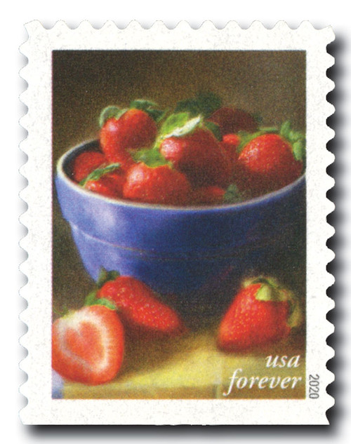 5491  - 2020 First-Class Forever Stamps - Fruits and Vegetables: Strawberries