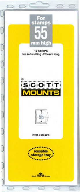 SM950 - Scott Mount 265 x 55mm (10.43 x 2.17") U.S. Regular Plate Block or Strip of 20  10 pack