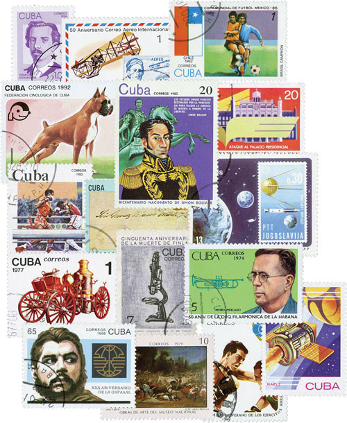 M11689  - 130 Used Cuba Stamps, selection may vary
