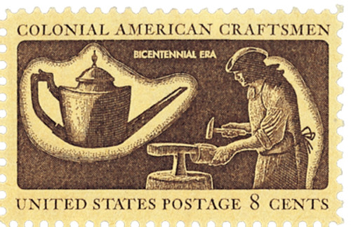 1457  - 1972 8c Colonial American Craftsmen: Silversmith