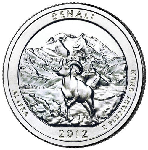 CNAKDN25P - 2012 Denali National Park Quarter, P Mint