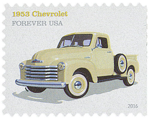 5102  - 2016 First-Class Forever Stamp - Pickup Trucks: 1953 Chevrolet