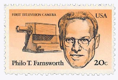 2058  - 1983 20c American Inventors: Philo T Farnsworth, First TV Camera