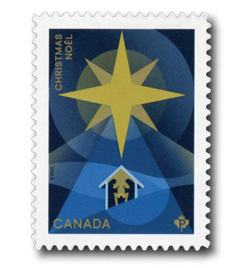 MFN394  - 2022 Domestic Rate Christmas Nativity, 1 Mint Stamp from booklet, Canada