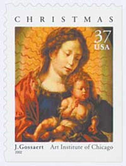 3675  - 2002 37c Traditional Christmas: Madonna and Child