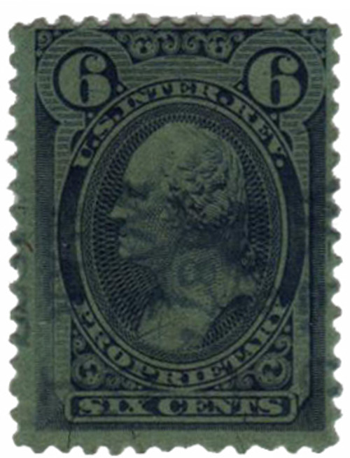 RB17a  - 1875-81 6c Proprietary Stamp - silk paper, violet blue