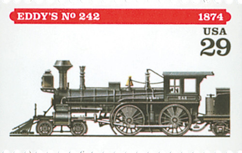2845  - 1994 29c Locomotives: Eddy's #242