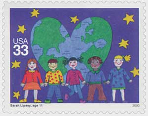 3415  - 2000 33c Stampin' the Future: Sarah Lipsey