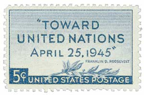 928  - 1945 5c UN Peace Conference