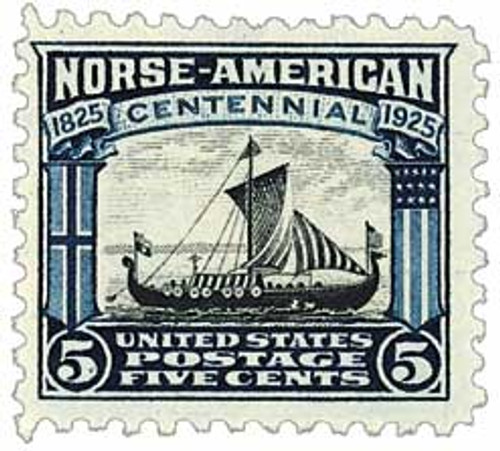 621  - 1925 5c Norse-American Centennial: Viking Ship